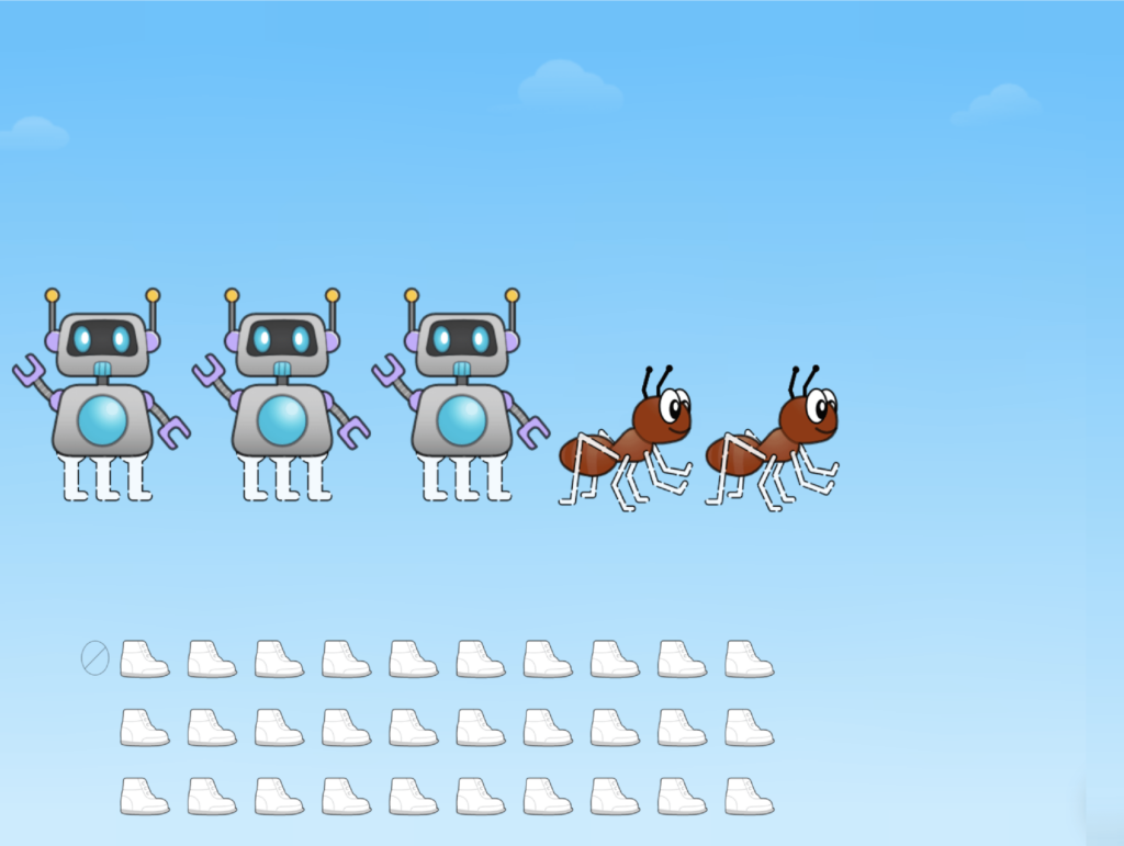 Creatures and Boots Problem Solving