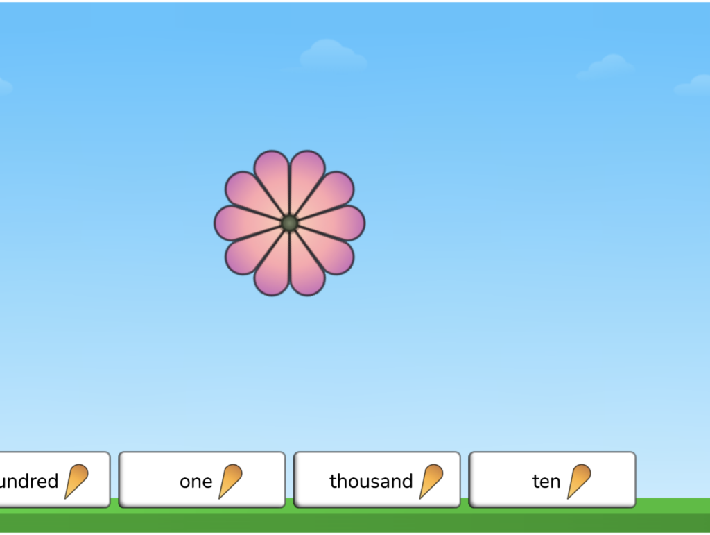 Place Value Petals